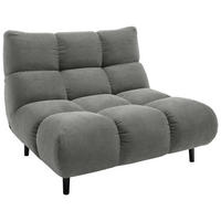 SESSEL in Feincord Grau  - Schwarz/Grau, Design, Holz/Textil (112/85/108cm) - Pure Home Lifestyle