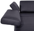 WOHNLANDSCHAFT Blau Echtleder  - Blau/Alufarben, Design, Leder/Metall (237/295cm) - Joop!