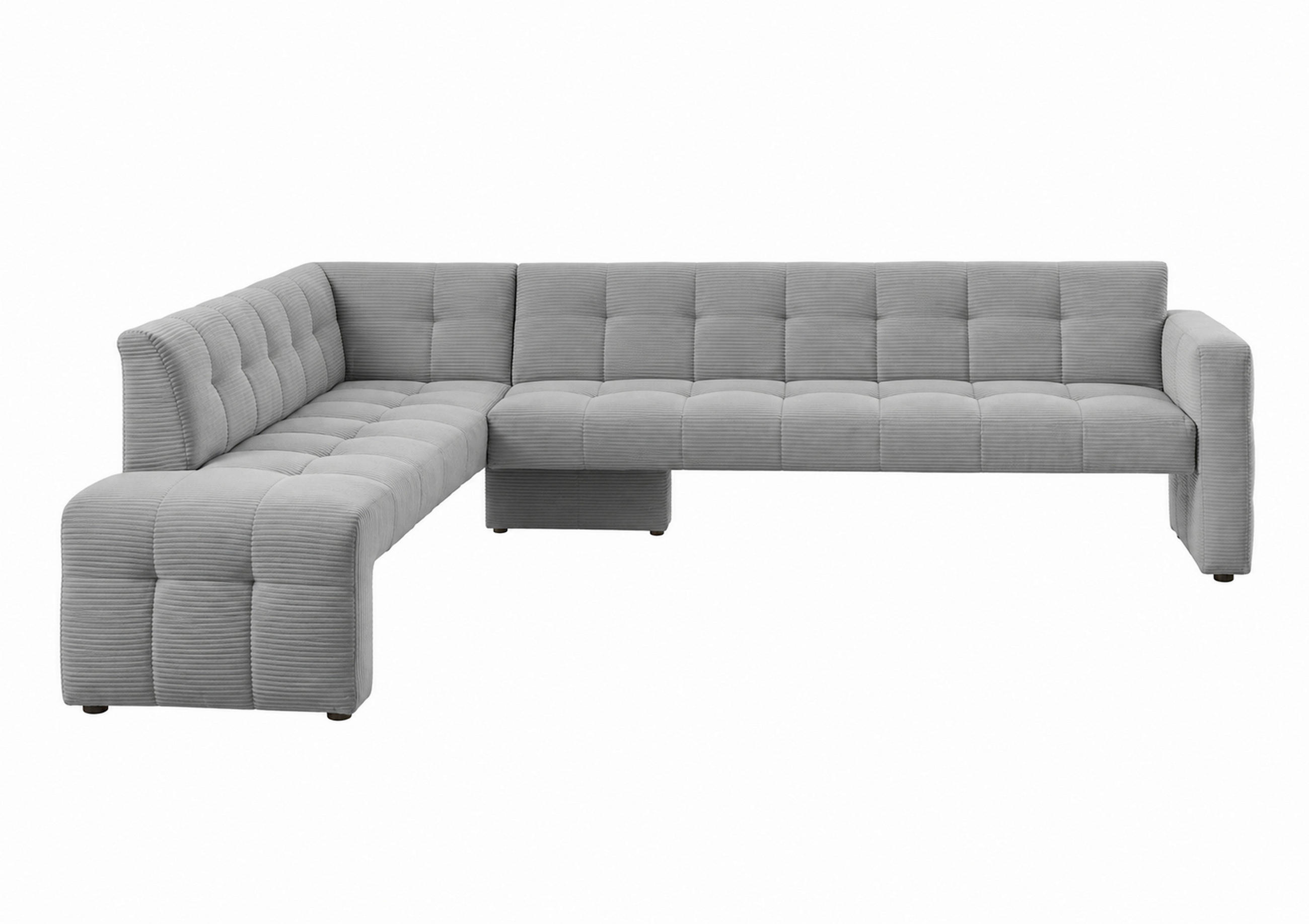 KLUPA KUTNA  svijetlo siva  drvo, tekstil, drvni materijal      - svijetlo siva/crna, Moderno, drvni materijal/drvo (265/197cm) - Livetastic