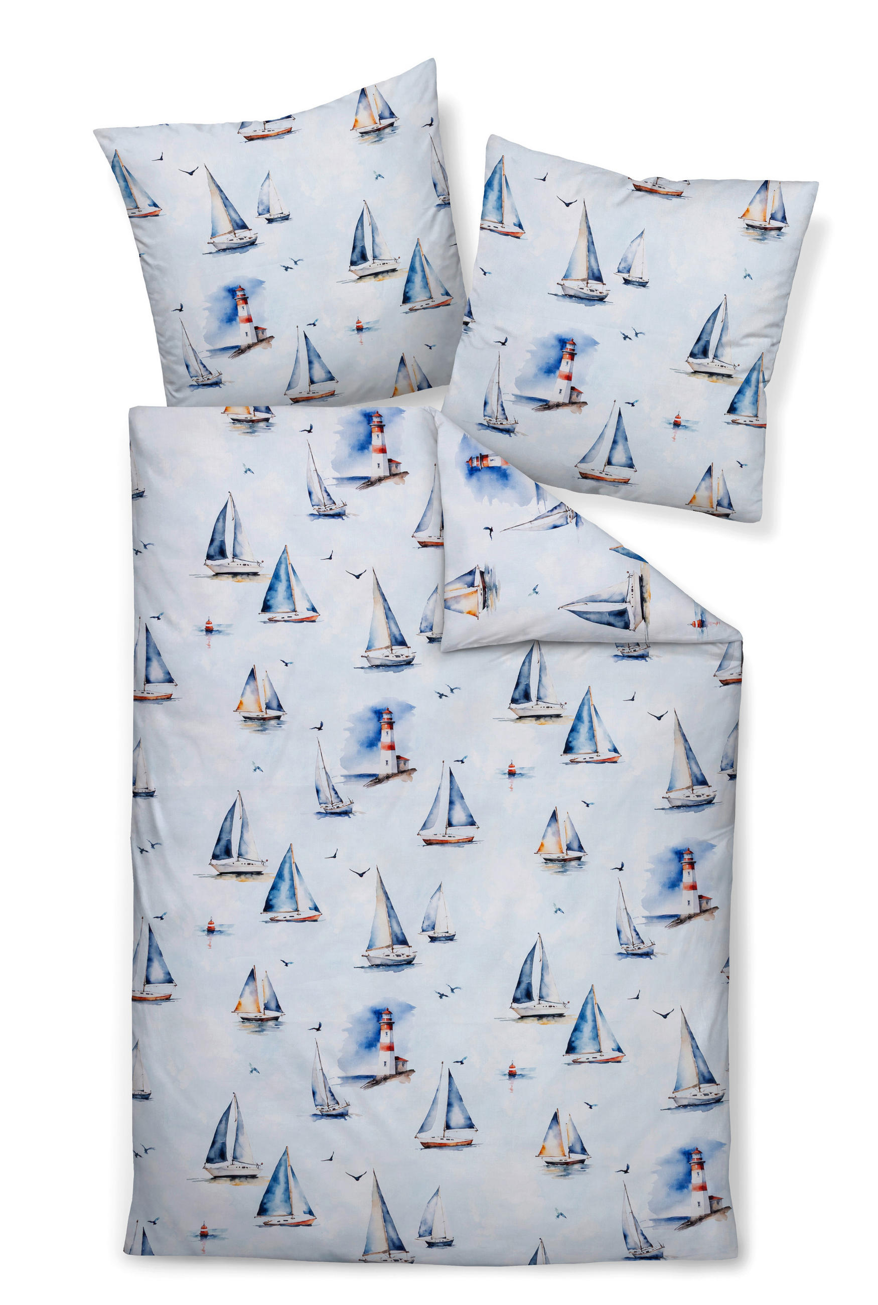 POSTELJNINA 135/200 cm mako saten modra  - modra, Konvencionalno, tekstil (135/200cm) - Janine