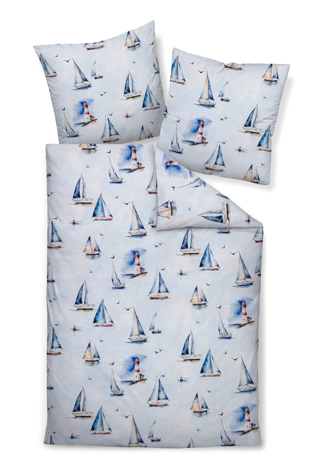 POSTELJNINA 135/200 cm mako saten modra  - modra, Konvencionalno, tekstil (135/200cm) - Janine