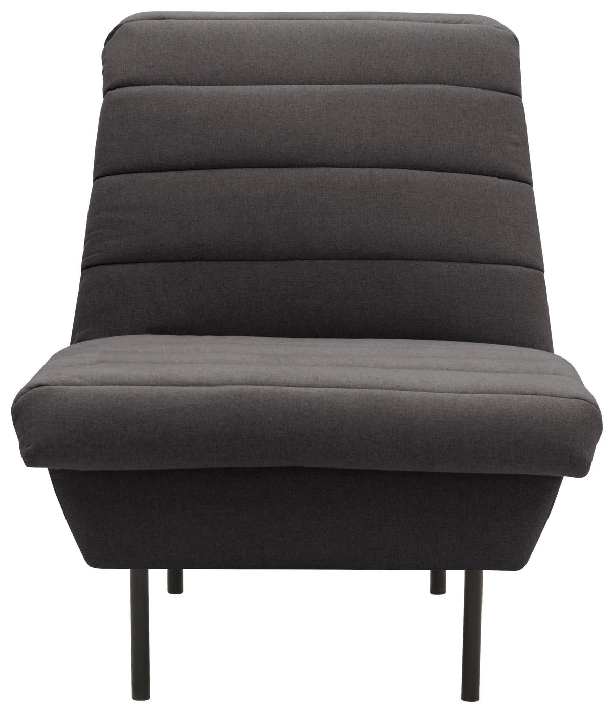 SESSEL Flachgewebe Anthrazit    - Anthrazit/Schwarz, Design, Textil/Metall (72/92/103cm) - LOOKS by W.Joop