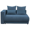 RÉCAMIERE Blau Plüsch  - Blau/Schwarz, Design, Kunststoff/Textil (168/73/99cm) - MID.YOU