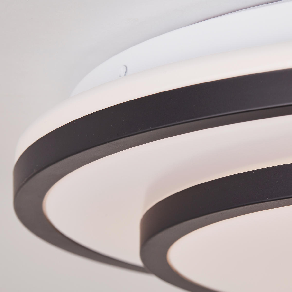 STROPNA LED-SVETILKA   24 W/2500 lm/3000-6500 K/230 V/ - črna/bela, Basics, kovina/umetna masa (38,5/8cm)