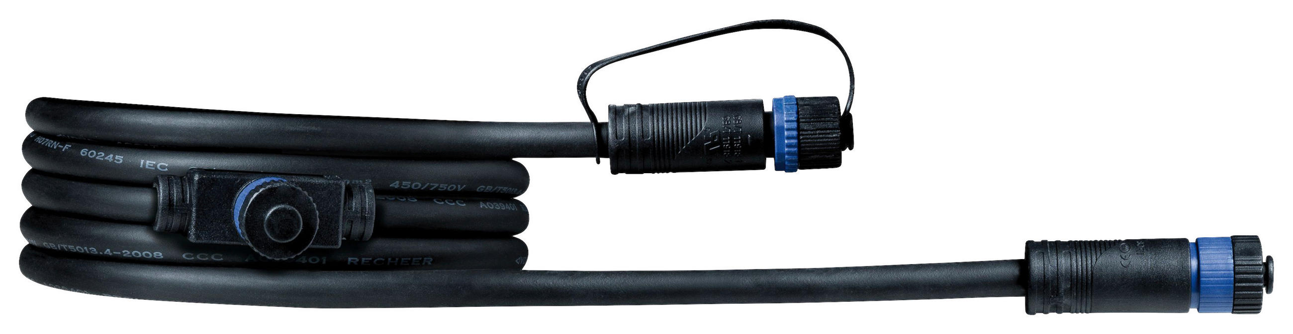 VERLÄNGERUNGSKABEL - Schwarz, Basics, Kunststoff (200cm) - Paulmann