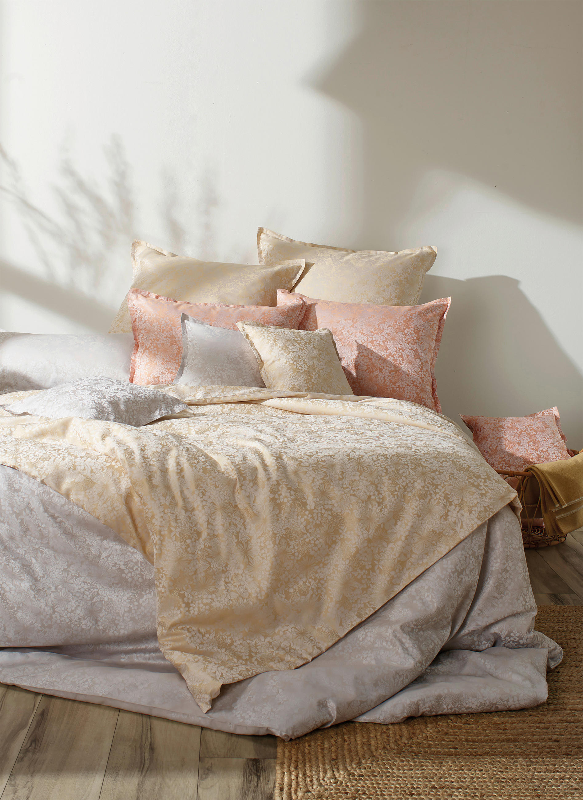 POSTELJNINA COSY 200/200 cm damast rjavosiva - rjavosiva, Konvencionalno, tekstil (200/200cm) - Curt Bauer