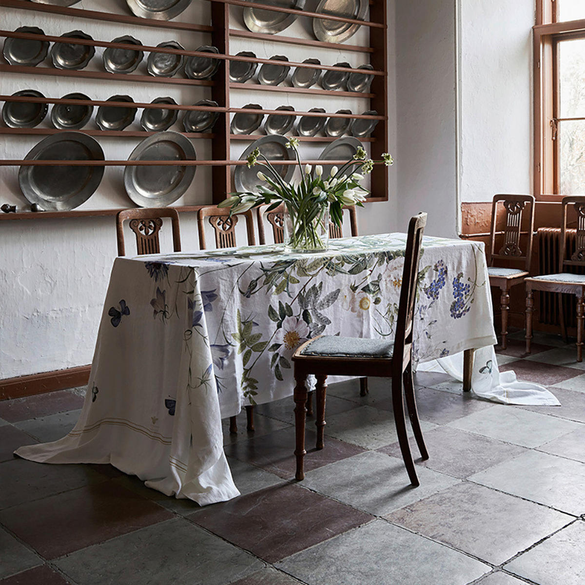 TISCHDECKE Textil Blau 145/350 cm  - Blau, Basics, Textil (145/350cm)