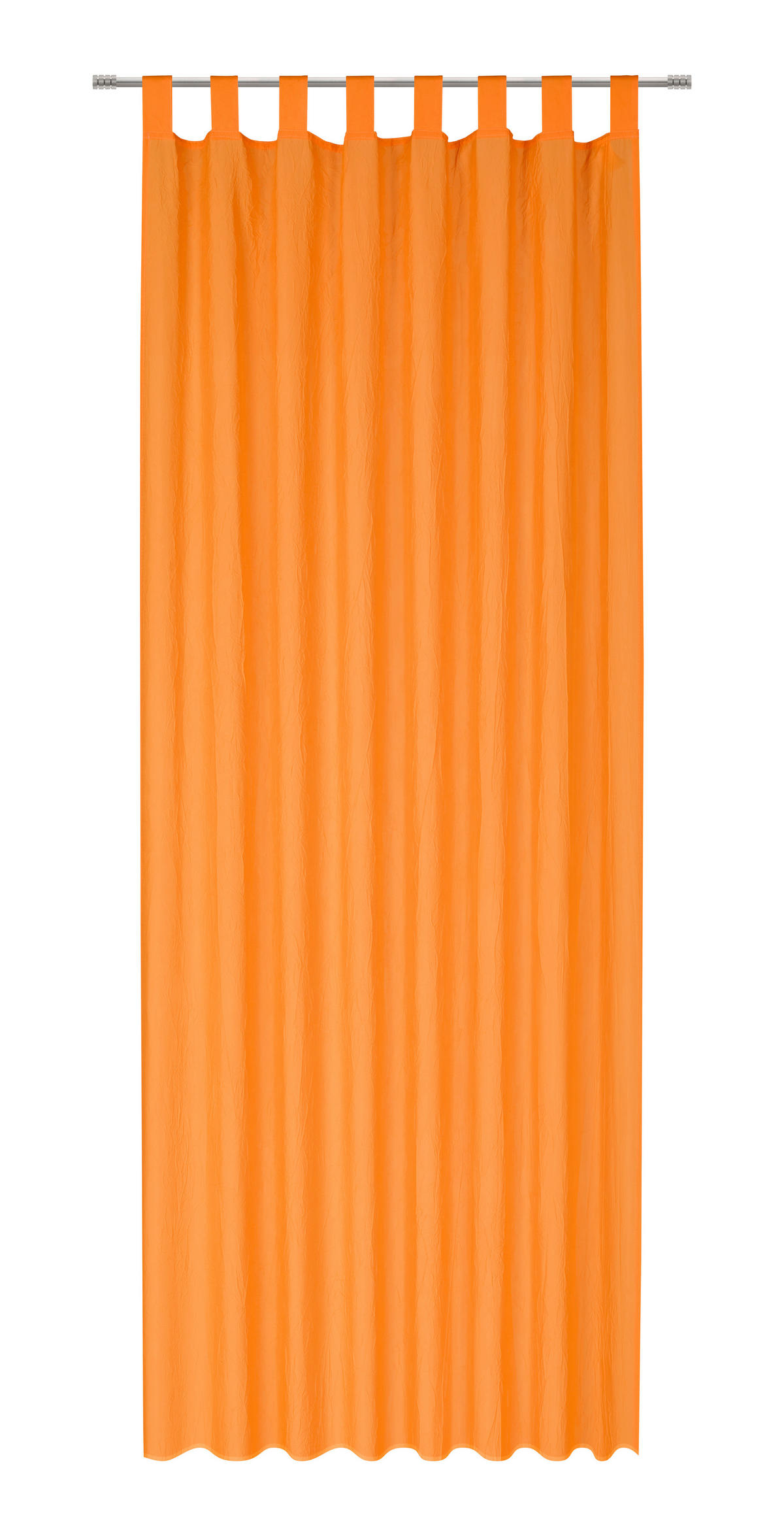 ZAVJESA S OMČAMA narančasta  135/245 cm  - narančasta, Design, tekstil (135/245cm) - Boxxx