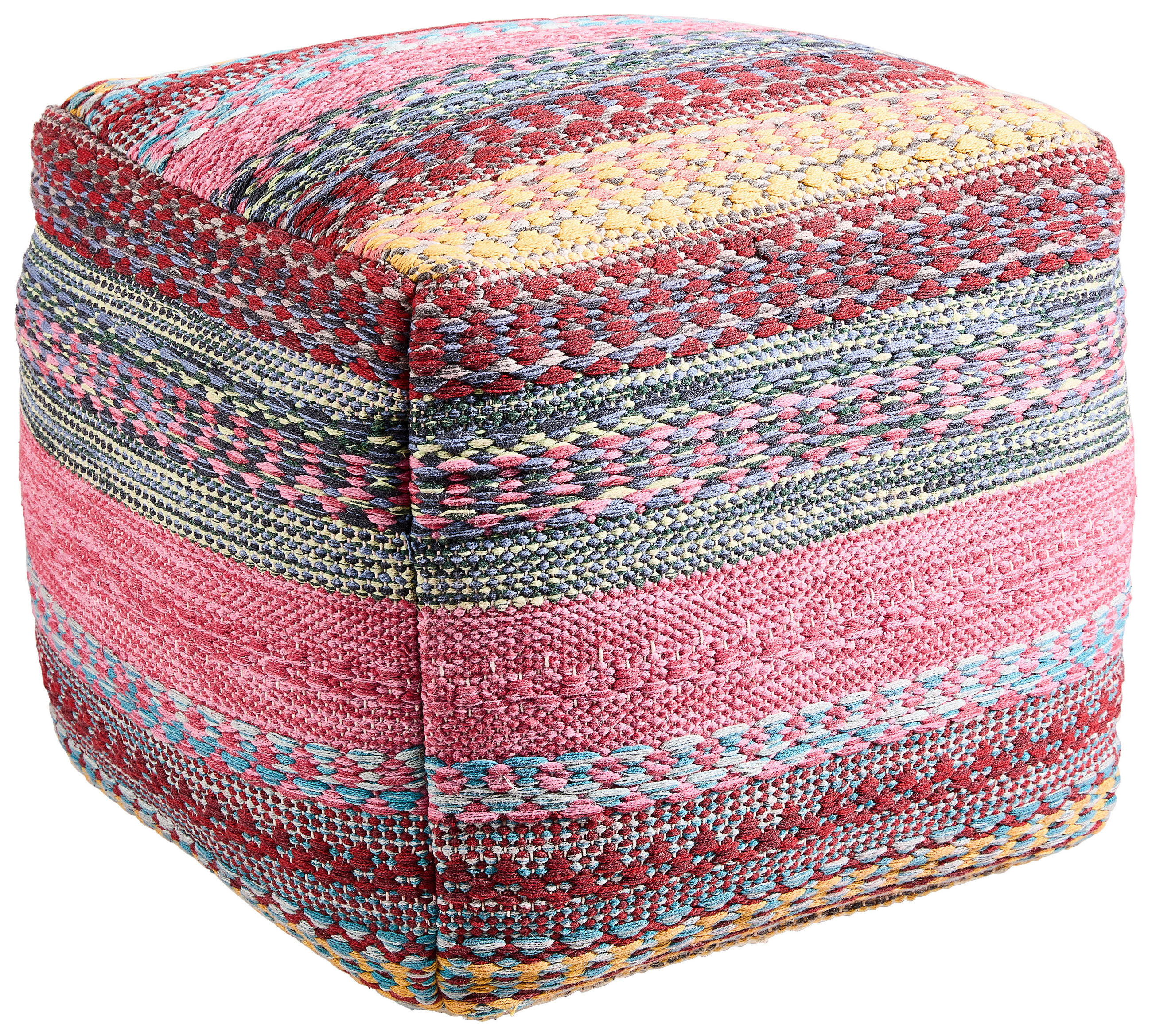 POUF Abstraktes 40/40/40 cm  - Multicolor, Trend, Textil (40/40/40cm) - Boxxx