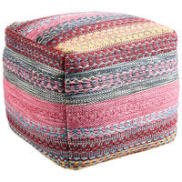 POUF Abstraktes 40/40/40 cm  - Multicolor, Trend, Textil (40/40/40cm) - Boxxx