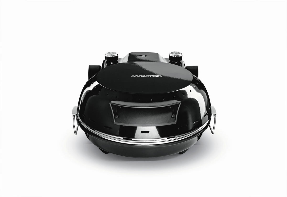 PIZZAOFEN GOURMETmaxx  - Schwarz, Basics, Kunststoff/Metall (35,9/35,2/16,6cm) - GOURMETMAXX
