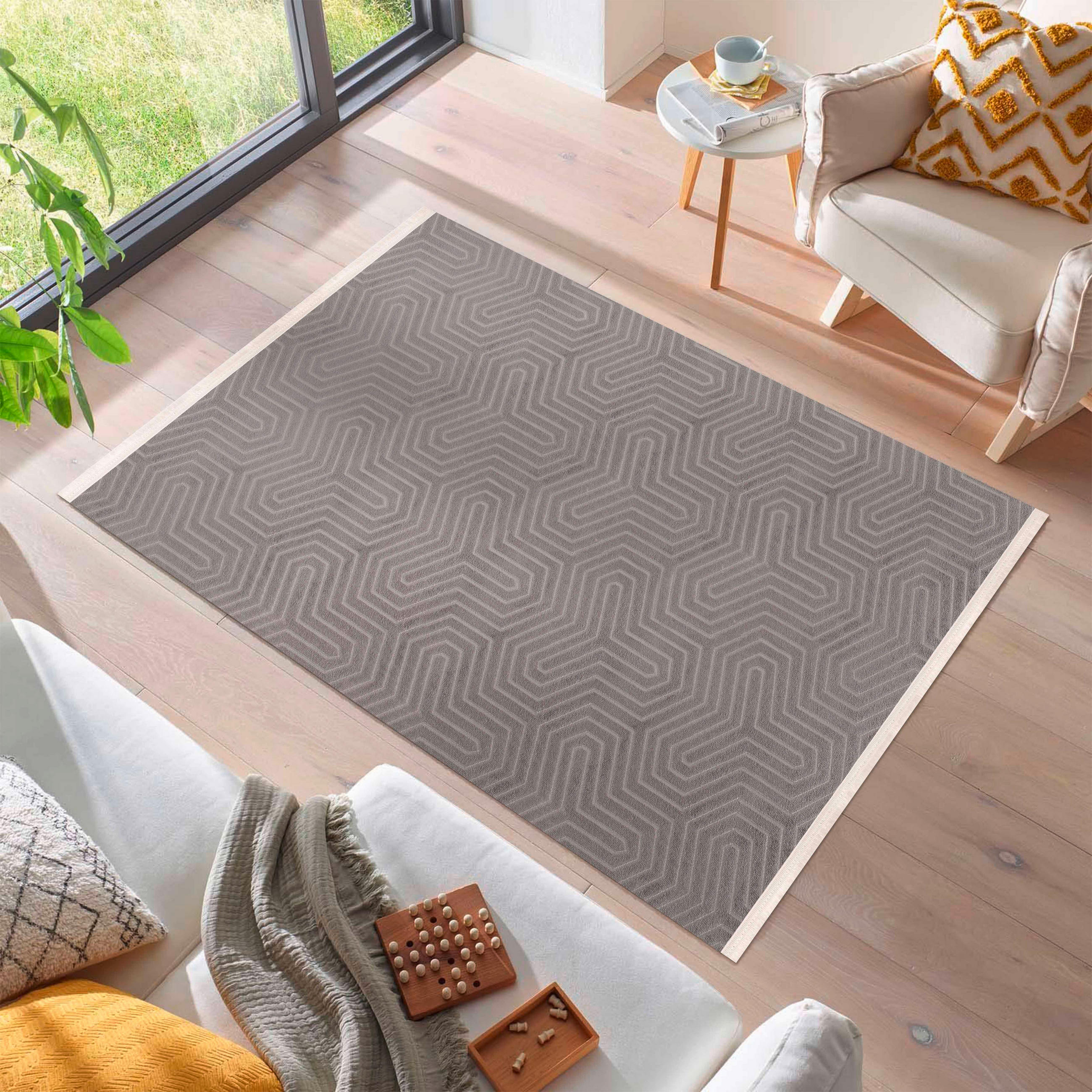 FLACHWEBETEPPICH 200/290 cm Style Mokka  - Mokka, Basics, Textil (200/290cm) - Novel