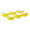 MÜSLISCHALENSET VARIO 6-teilig  - Gelb/Weiß, Basics, Keramik (14/6cm) - Van Well