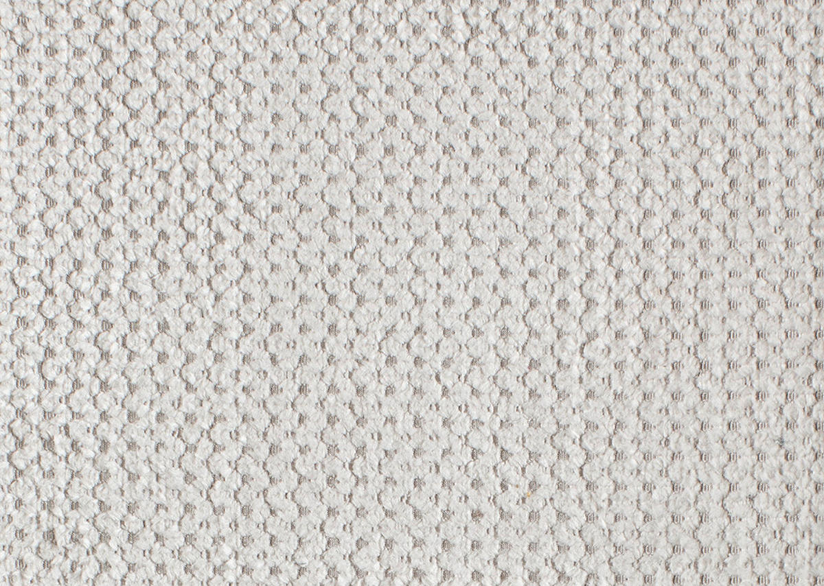 ECKSOFA in Chenille Ecru  - Chromfarben/Ecru, Design, Textil/Metall (310/260cm) - Beldomo Speed