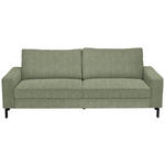 3-SITZER-SOFA  in Flachgewebe Olivgrün  - Schwarz/Olivgrün, Design, Textil/Metall (218/86/97cm) - Hom`in