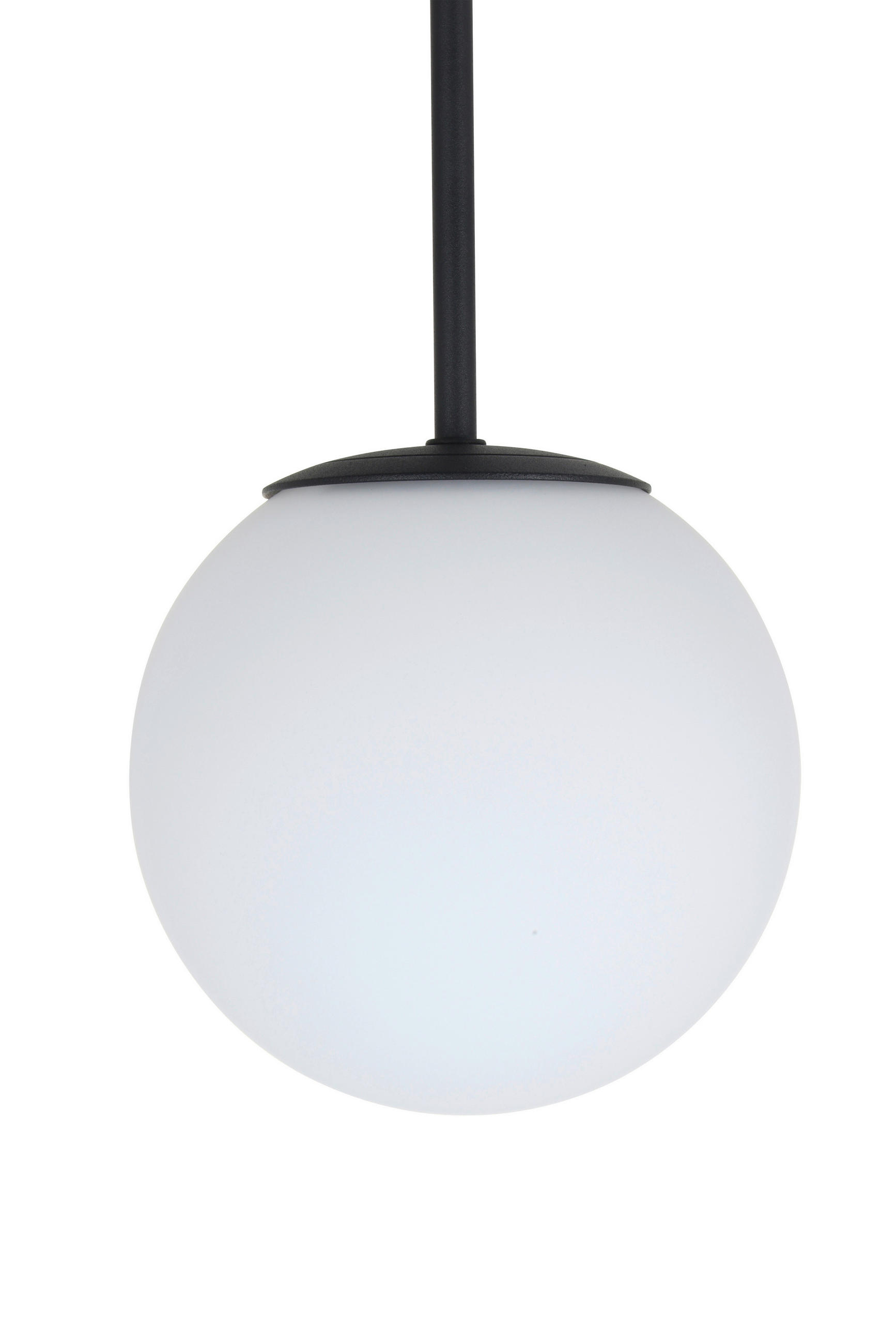 HÄNGELEUCHTE 34,5/41,5 cm   - Schwarz/Weiß, Trend, Glas/Metall (34,5/41,5cm) - Novel
