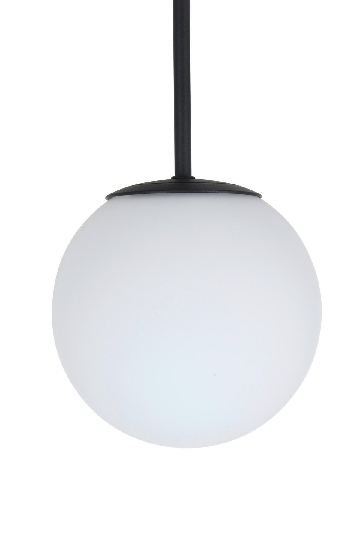 HÄNGELEUCHTE 34,5/41,5 cm   - Schwarz/Weiß, Trend, Glas/Metall (34,5/41,5cm) - Novel