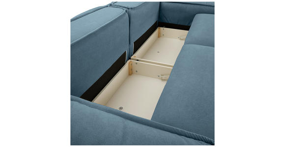 SCHLAFSOFA in Webstoff Petrol  - Petrol/Schwarz, KONVENTIONELL, Kunststoff/Textil (256/83/115cm) - Carryhome