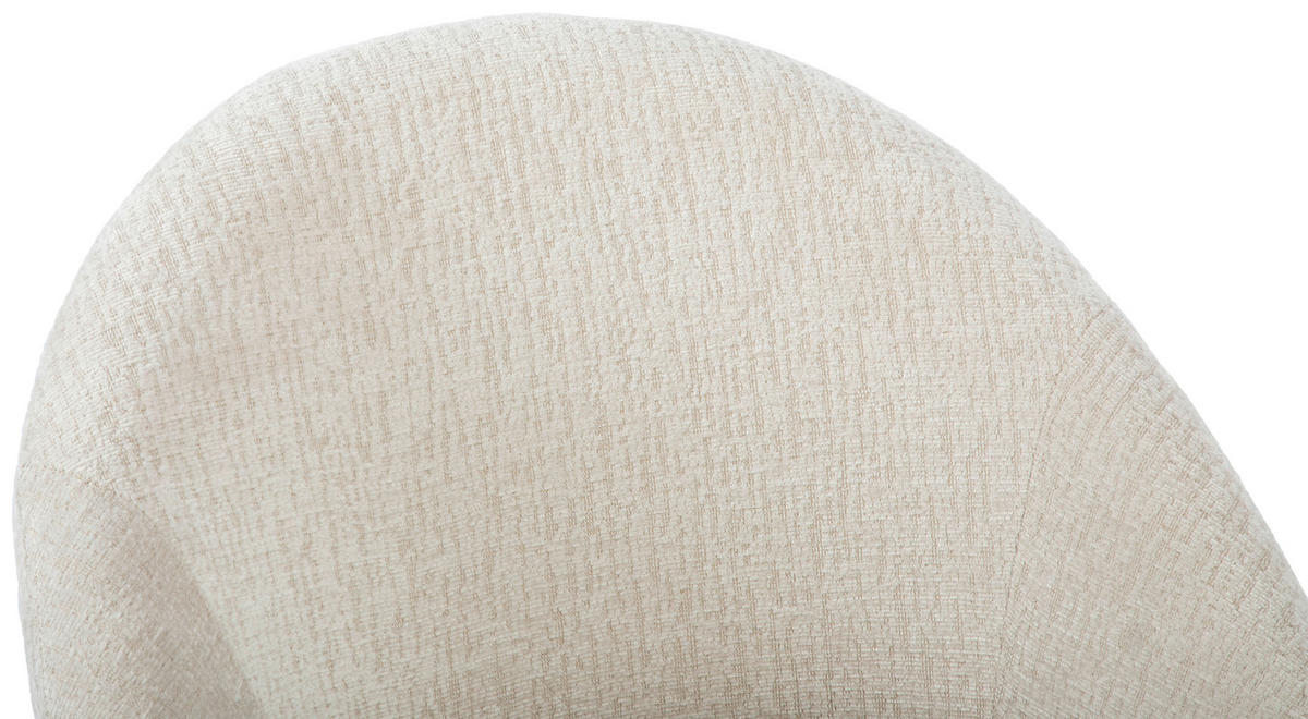 DREHSTUHL Struktur Weiß, Beige  - Beige/Weiß, MODERN, Kunststoff/Textil (62/79/87/61cm) - MID.YOU