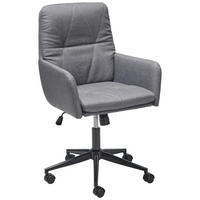 DREHSTUHL Webstoff Grau, Schwarz  - Schwarz/Grau, Design, Textil/Metall (61/92-102/65cm) - Livetastic