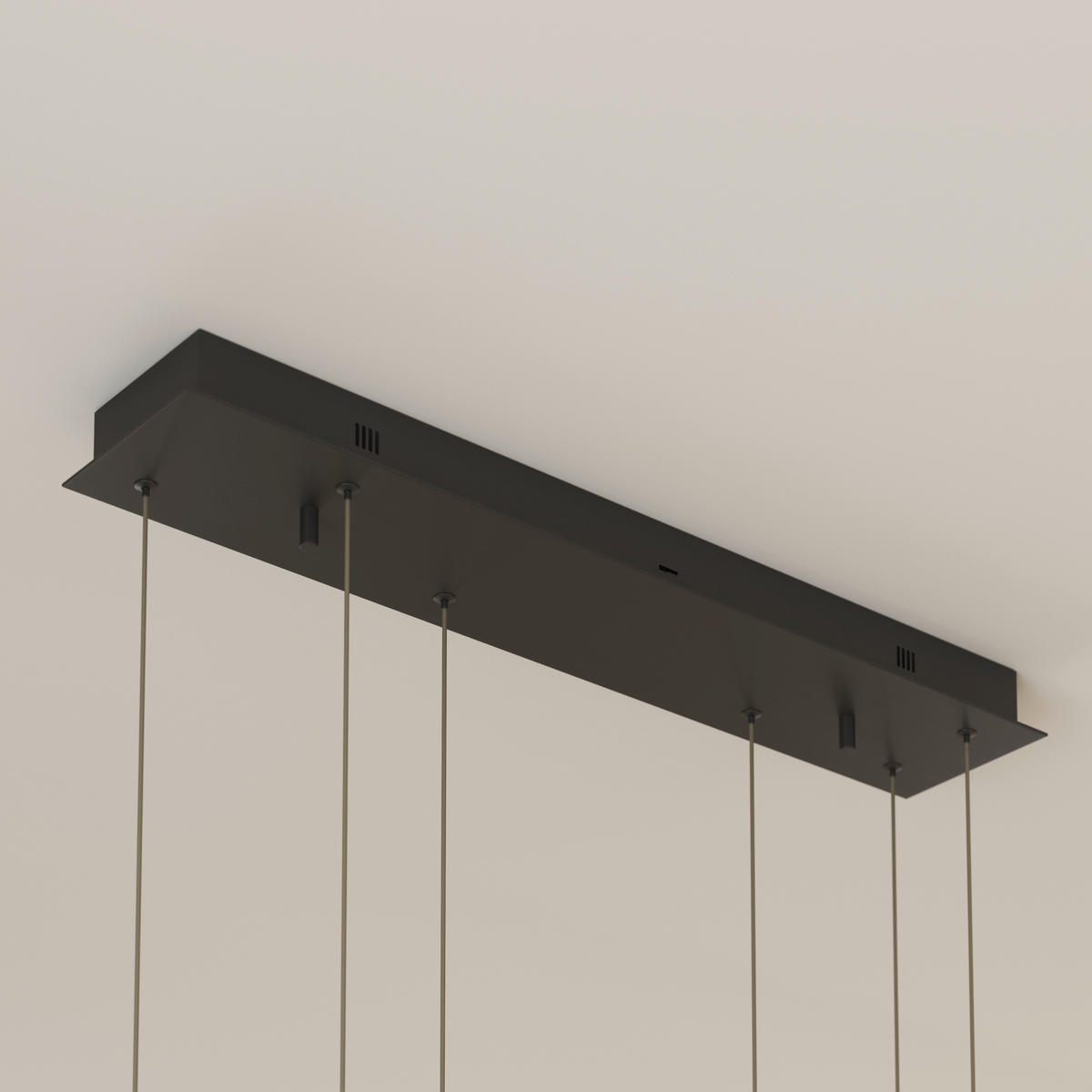 LED-HÄNGELEUCHTE Bradford 95/15/120 cm   - Goldfarben/Schwarz, Design, Kunststoff/Metall (95/15/120cm) - Dieter Knoll
