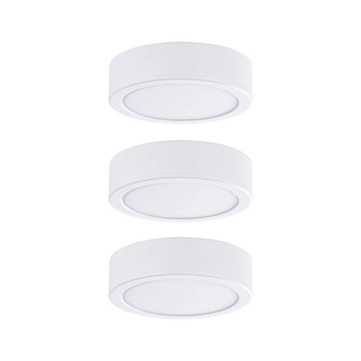 UNTERBAULEUCHTE 6,5/6,5/1,7 cm  - Weiß, Basics, Kunststoff (6,5/6,5/1,7cm) - Paulmann