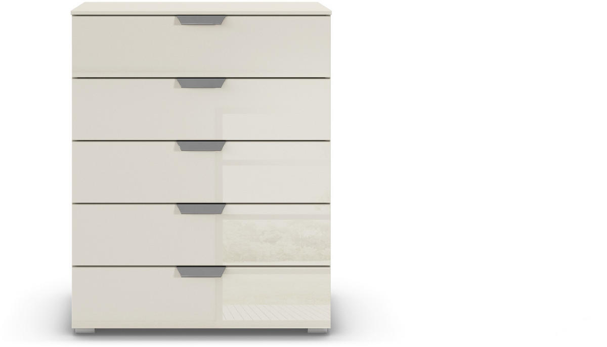 KOMMODE  in 80/100/43 cm  - Chromfarben/Champagner, Design, Glas/Holzwerkstoff (80/100/43cm) - Carryhome