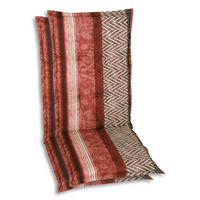 SESSELAUFLAGENSET Graphik  - Rot/Schwarz, Basics, Textil (50/6/120cm)