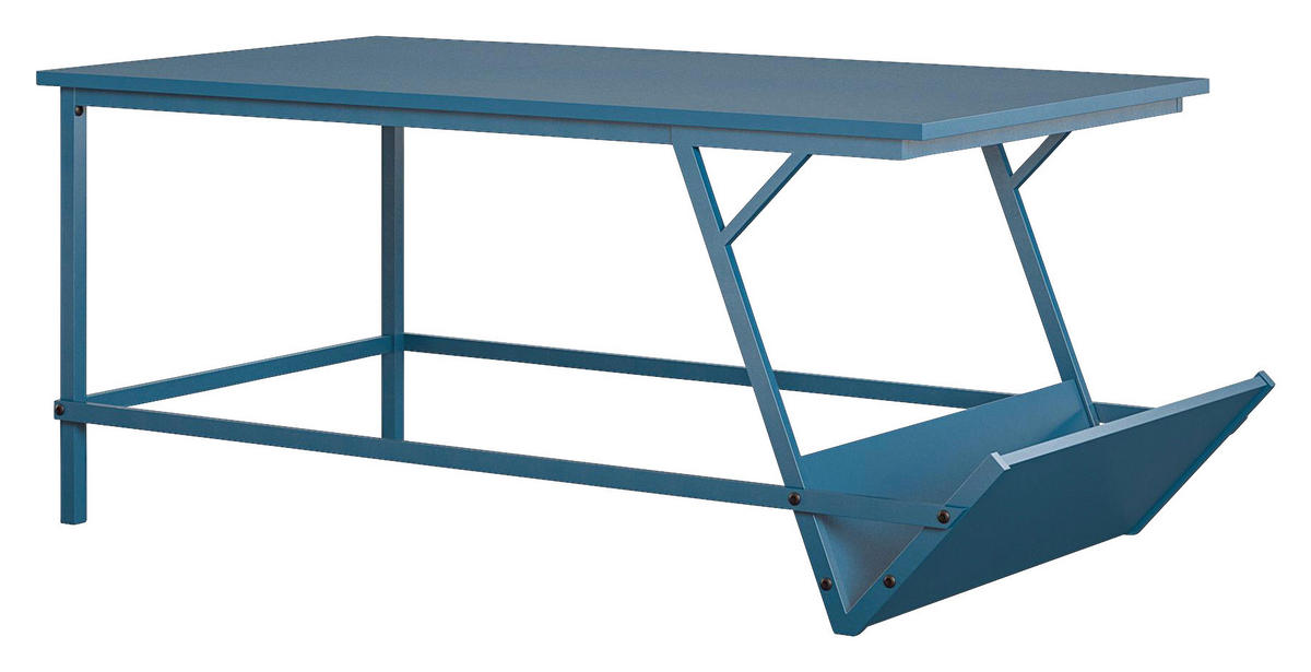 COUCHTISCH in Holzwerkstoff 105/47/58 cm  - Blau, Design, Holzwerkstoff (105/47/58cm) - MID.YOU