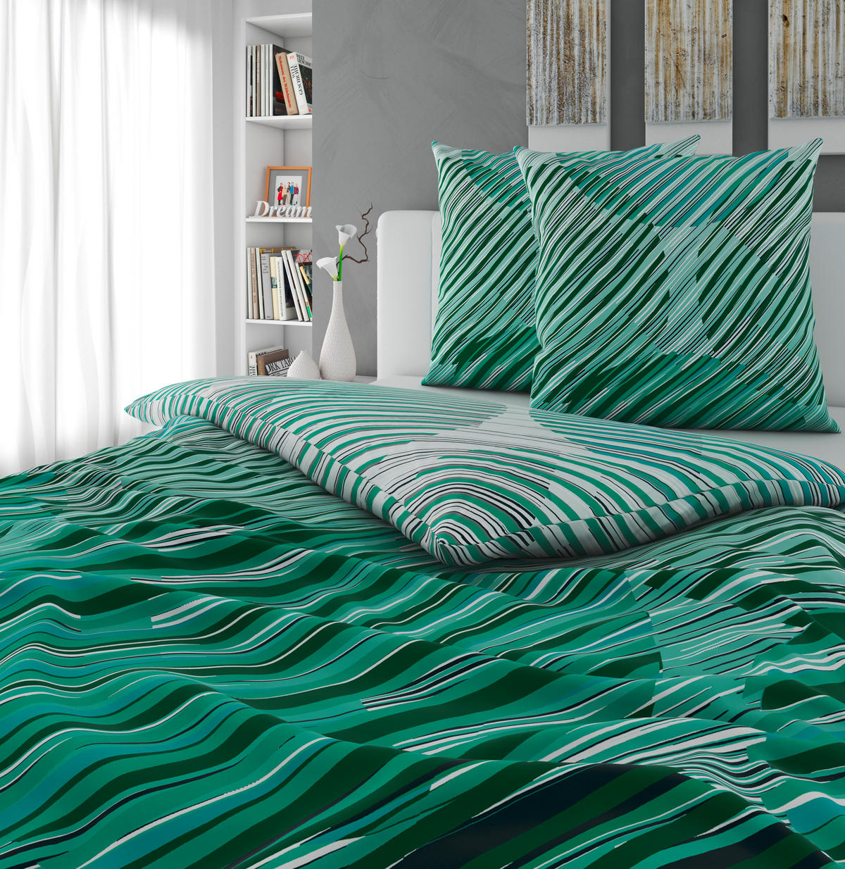 BETTWÄSCHE Renforcé 200/200 cm  - Türkis, Textil (200/200cm) - Novel