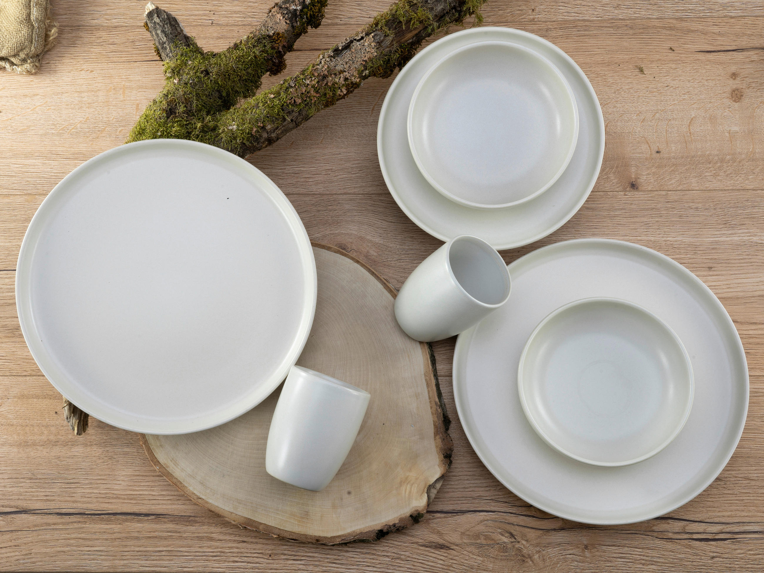 KOMBISERVICE Weiß 16-teilig - Weiß, Basics, Keramik - Creatable