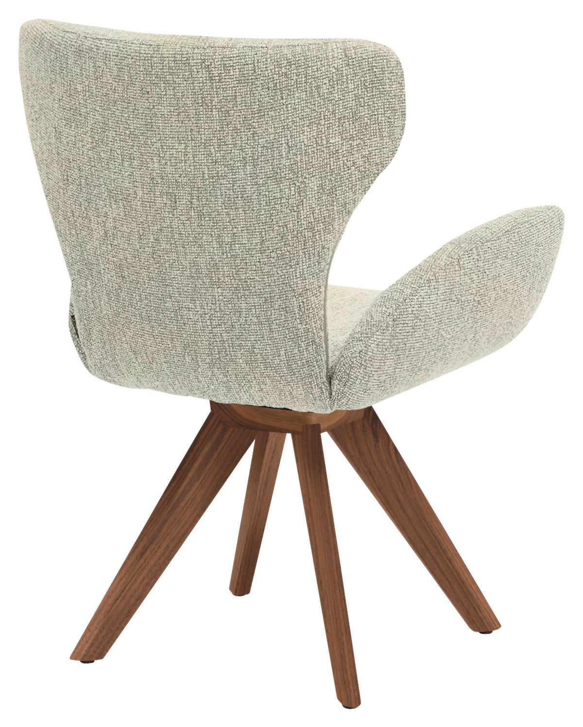 ARMLEHNSTUHL  Stoffauswahl, Typenauswahl, inklusive Armlehnen, Gestellauswahl, gepolsterte Armlehnen Jacquard, Flachgewebe  - Greige/Nussbaumfarben, Design, Holz/Textil (65/93/68cm) - Musterring