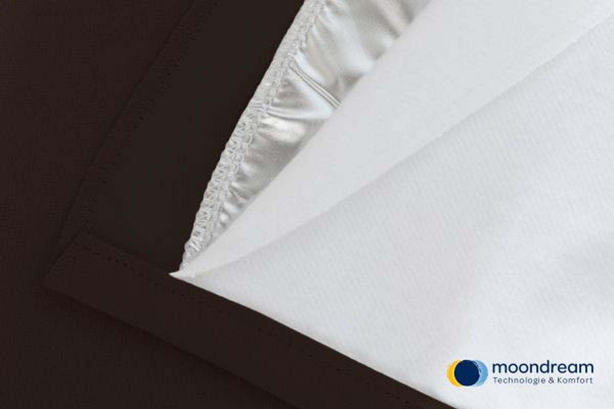 LÄRMSCHUTZVORHANG Verdunkelung 145/260 cm   - Dunkelbraun, Design, Textil (145/260cm)