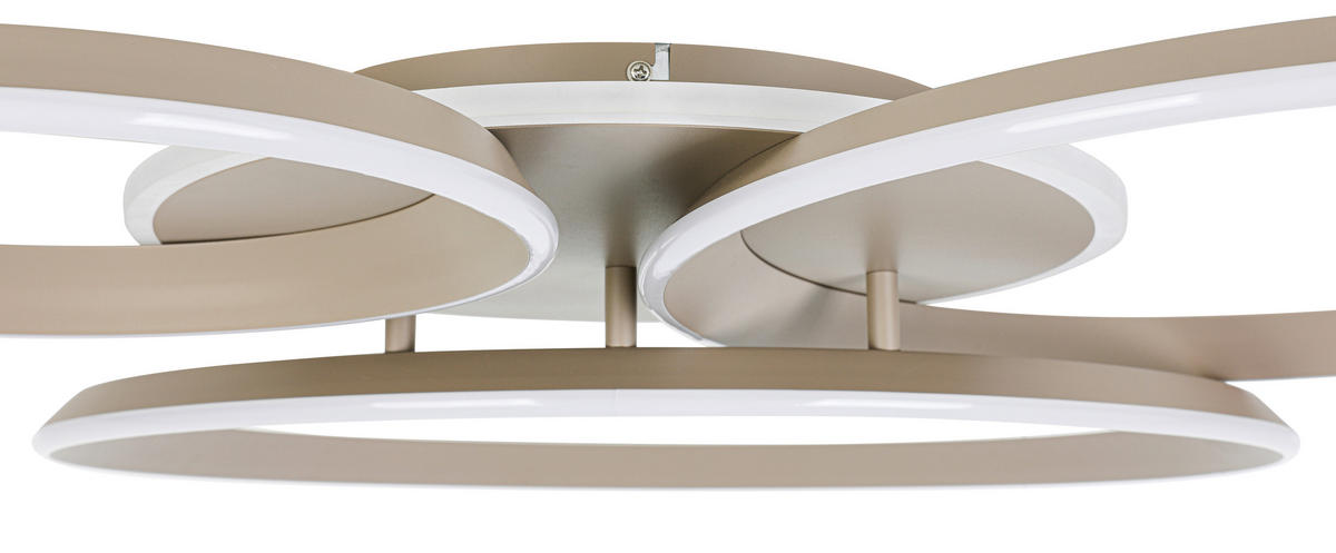 Plafonieră Cu Led 39 W    96/84/10 cm  - nisipiu, Design, plastic/metal (96/84/10cm) - Dieter Knoll