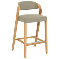 TRESENSTUHL in Beige, Wildeiche  - Wildeiche/Beige, Natur, Leder/Holz (51/93/49cm) - Voglauer