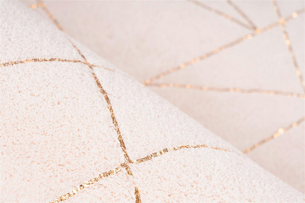 FLACHWEBETEPPICH 160/230 cm Bijou 125 Creme / Gold Creme, Goldfarben  - Goldfarben/Creme, KONVENTIONELL, Textil (160/230cm)