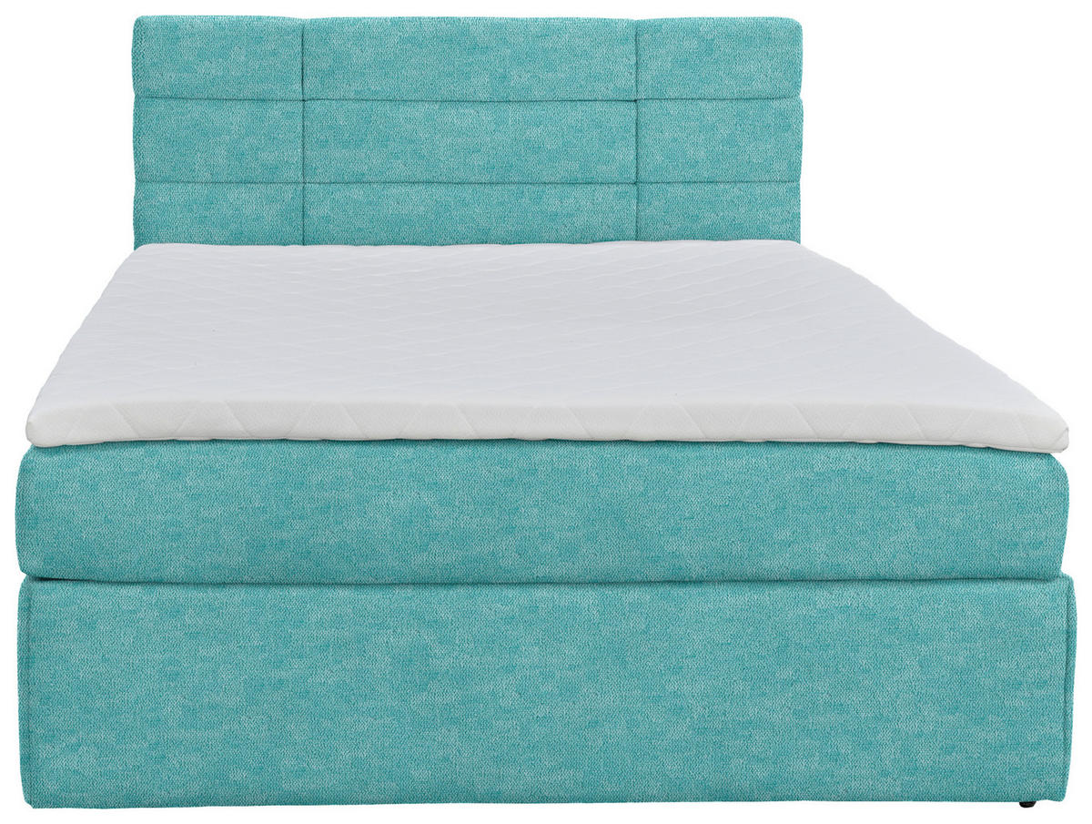 BOXBETT 140/200 cm  in Türkis  - Türkis/Schwarz, KONVENTIONELL, Holz/Kunststoff (140/200cm) - Boxxx