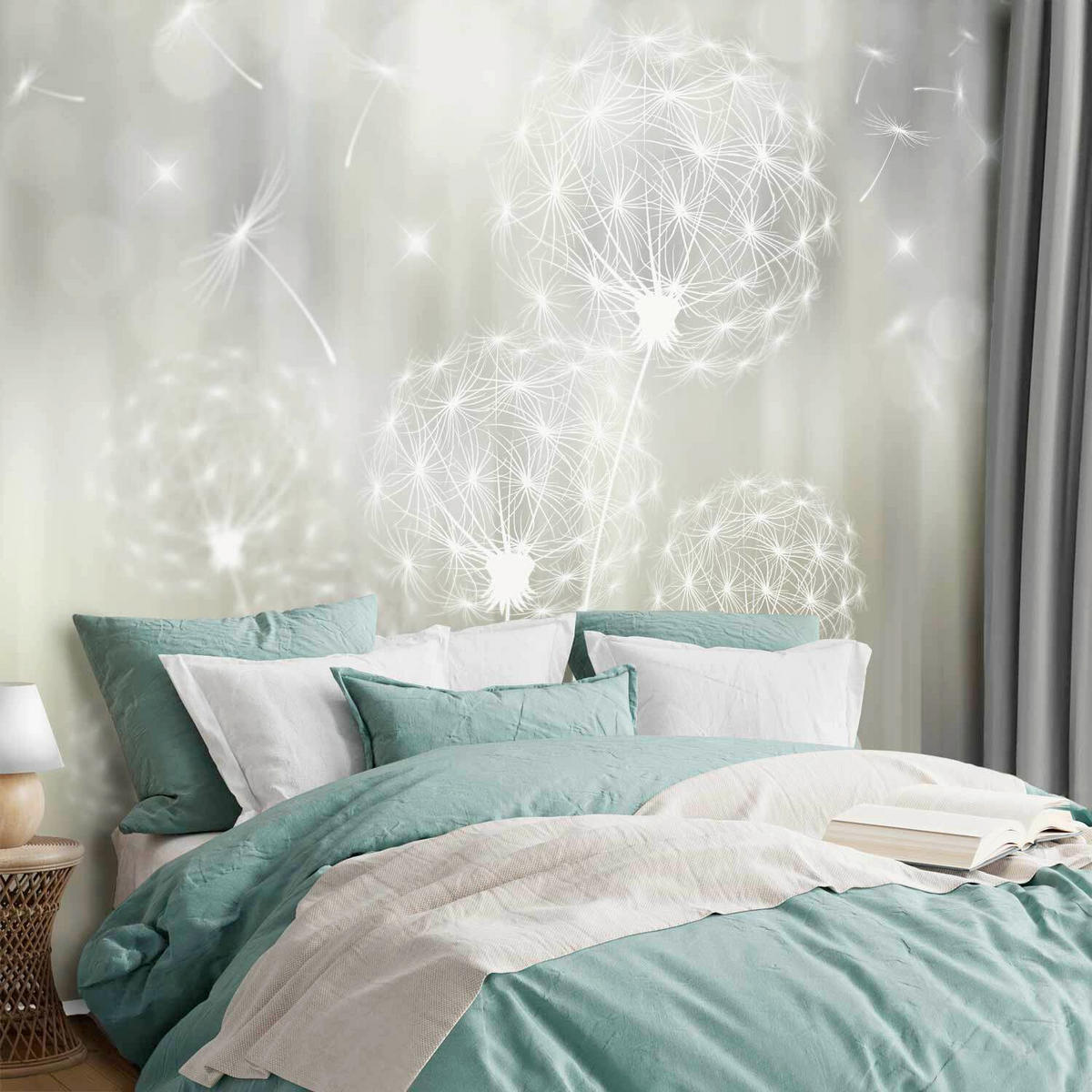 FOTOTAPETE  - Weiß/Grau, LIFESTYLE, Textil (400/280cm) - artgeist