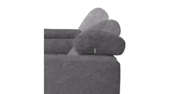 ECKSOFA  in Mikrofaser Grau  207/301 cm  - Schwarz/Grau, Design, Textil/Metall (207/301cm) - Xora