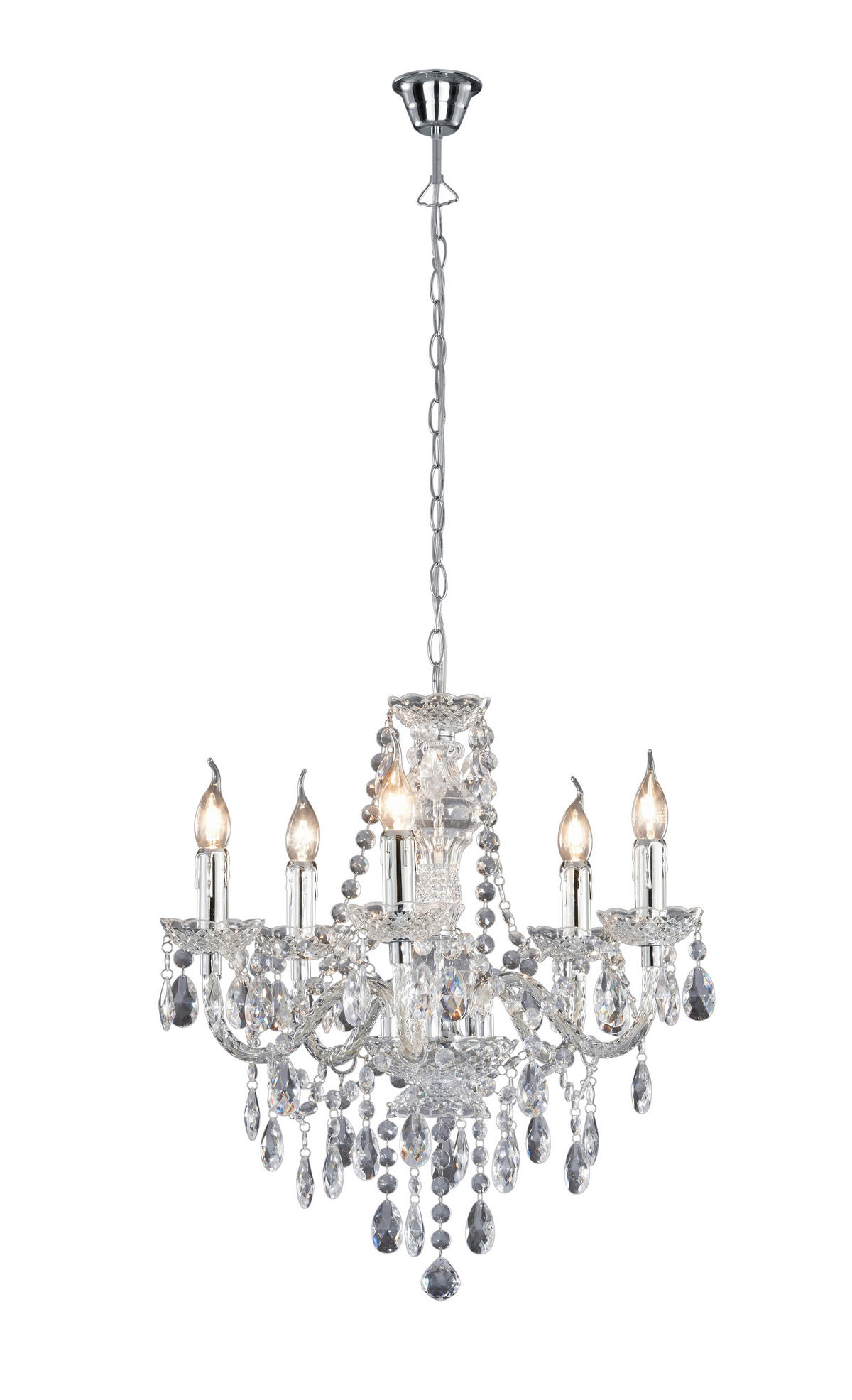 RASKOŠNI LUSTER  52/57 cm      - providno/prozirna, Lajfstajl, plastika (52/57cm)