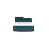 Pat Boxspring, 180/200 cm, verde - verde/negru, Basics, lemn/textil (180/200cm) - Esposa