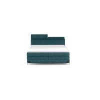 Pat Boxspring, 180/200 cm, verde - verde/negru, Basics, lemn/textil (180/200cm) - Esposa