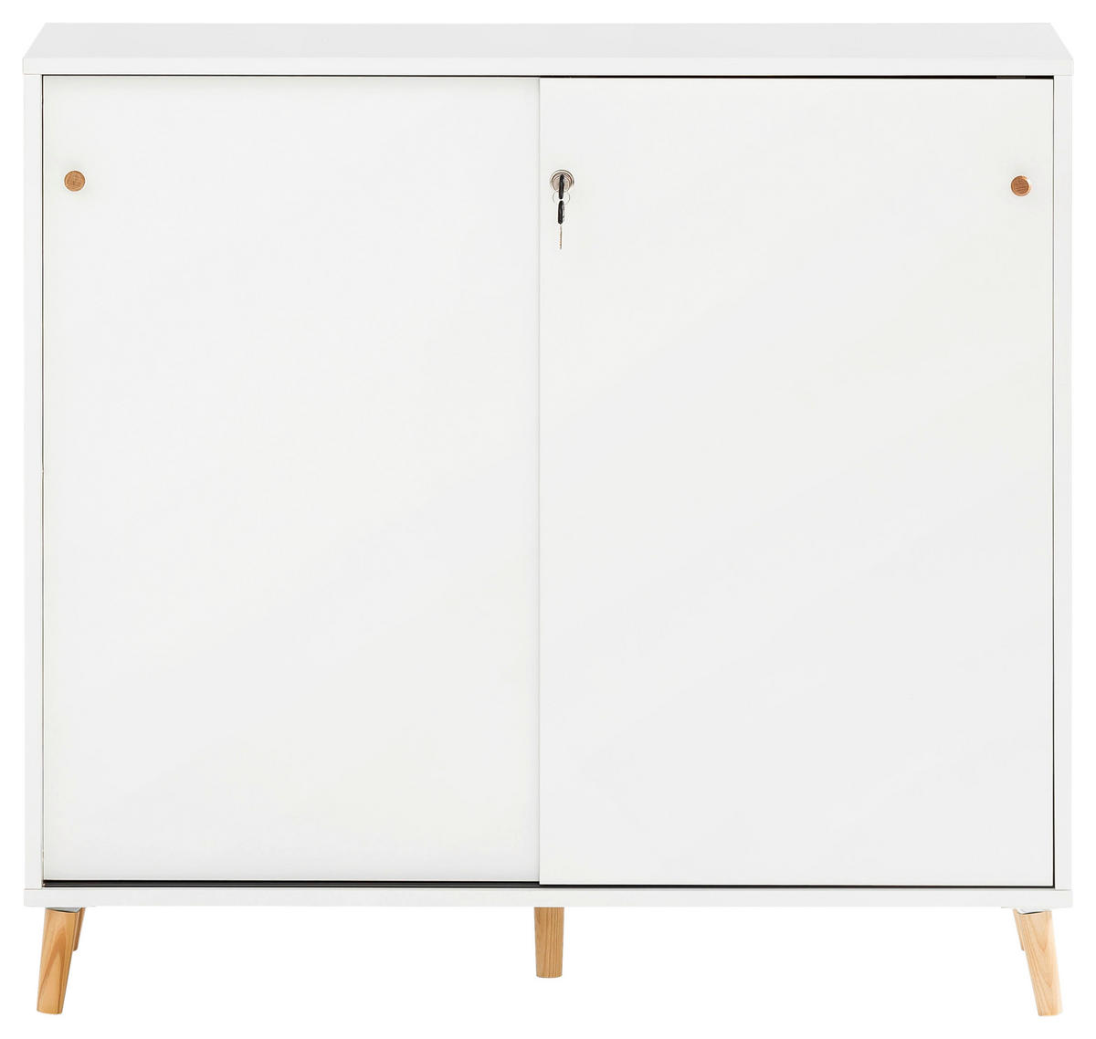 AKTENSCHRANK Weiß  - Weiß, MODERN, Holzwerkstoff (100,1/92,6/41cm) - MID.YOU