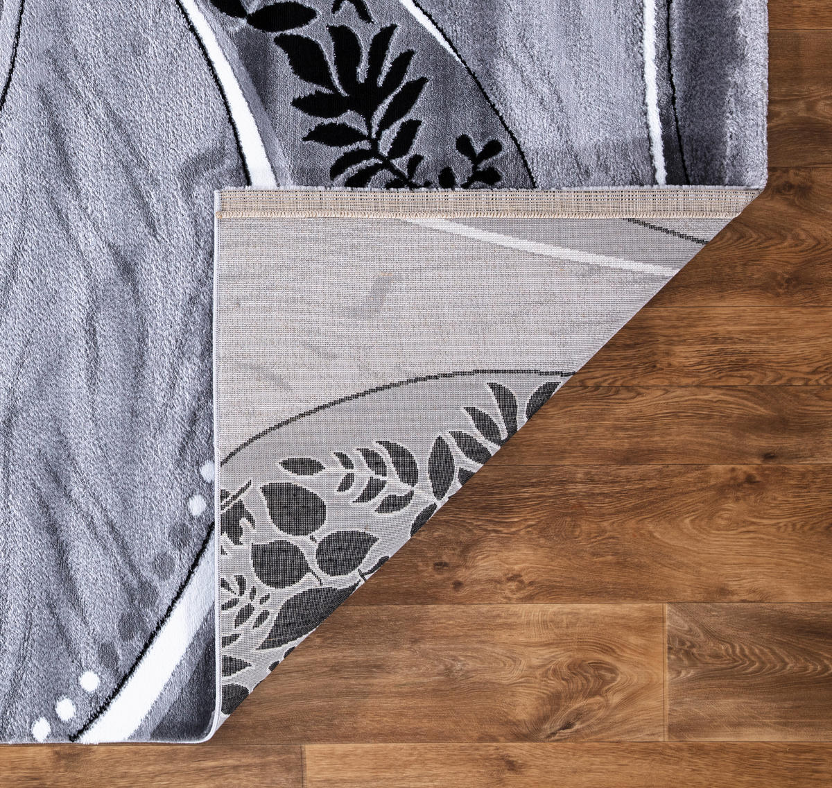 VINTAGE-TEPPICH 80/150 cm Eleysa Grau, Schwarz, Weiß  - Schwarz/Weiß, LIFESTYLE, Textil (80/150cm)