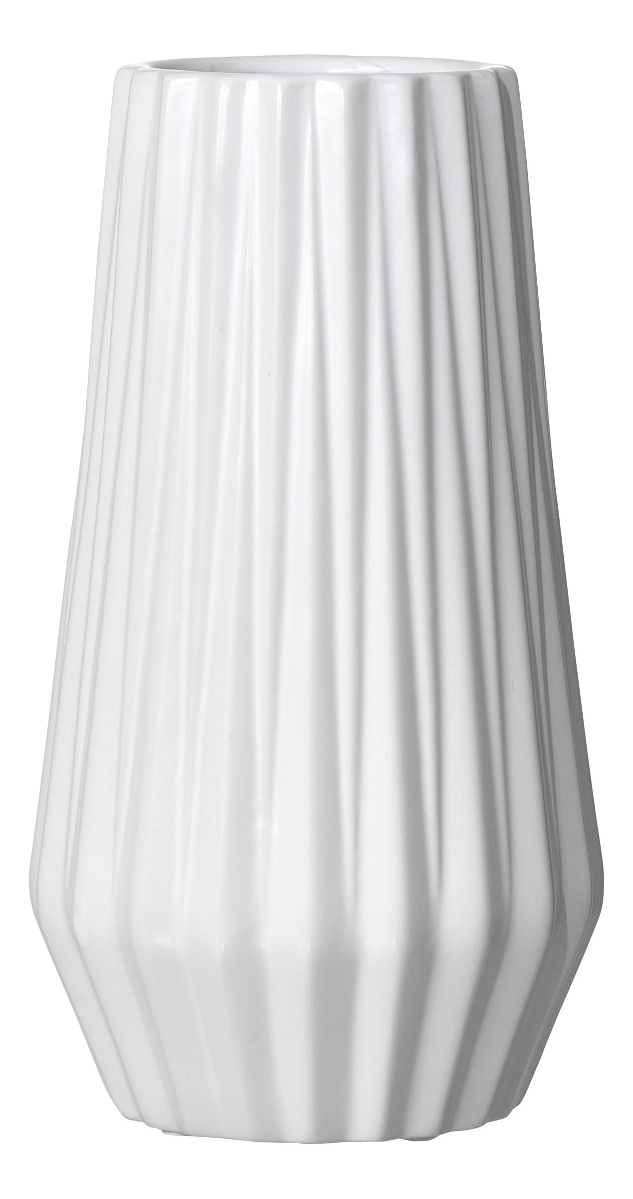 VASE Lagos 25,5 cm  - Weiß, KONVENTIONELL, Keramik (14/14/26cm) - Ritzenhoff Breker