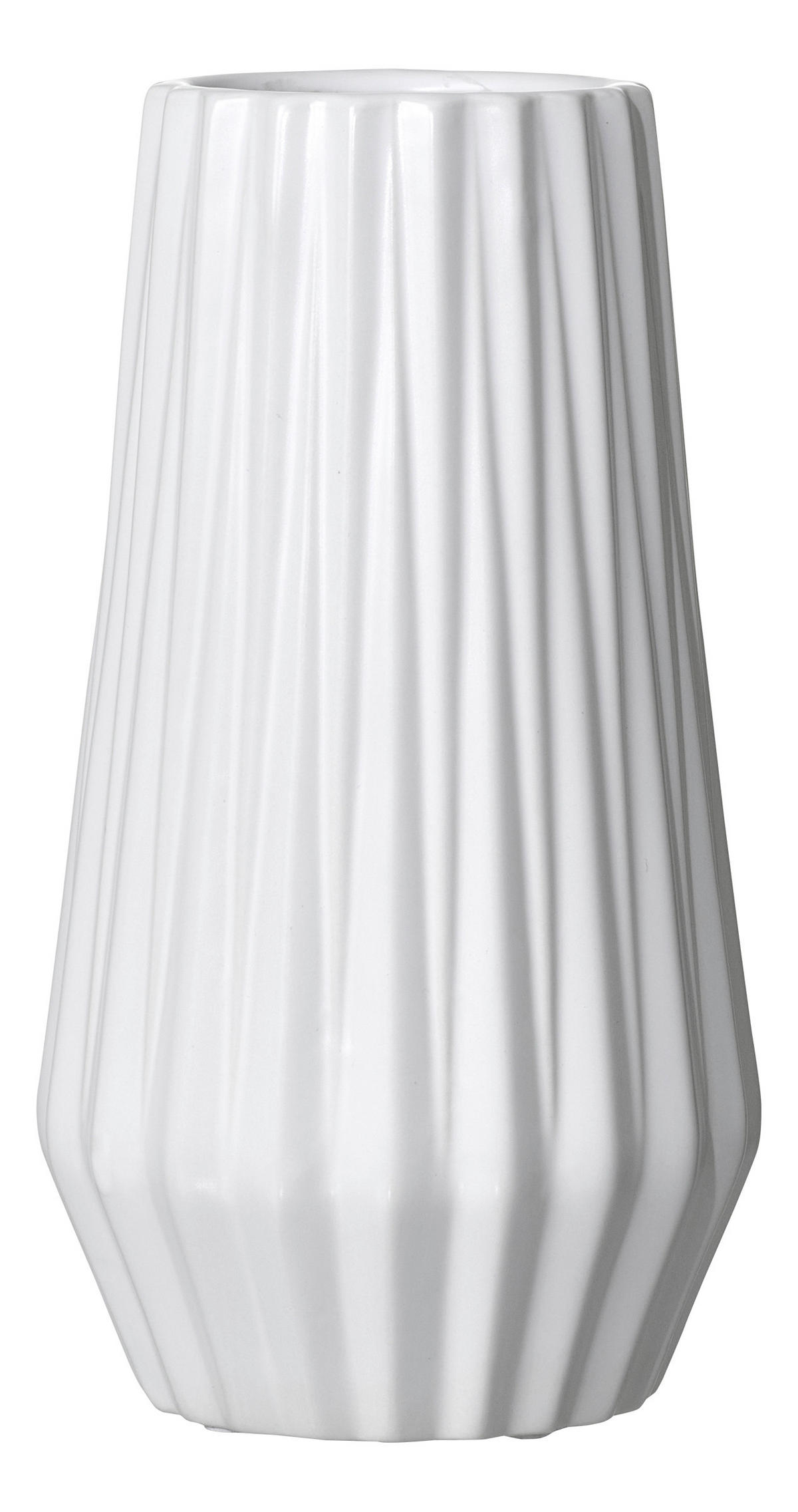 VASE Lagos 25,5 cm  - Weiß, KONVENTIONELL, Keramik (14/14/26cm) - Ritzenhoff Breker