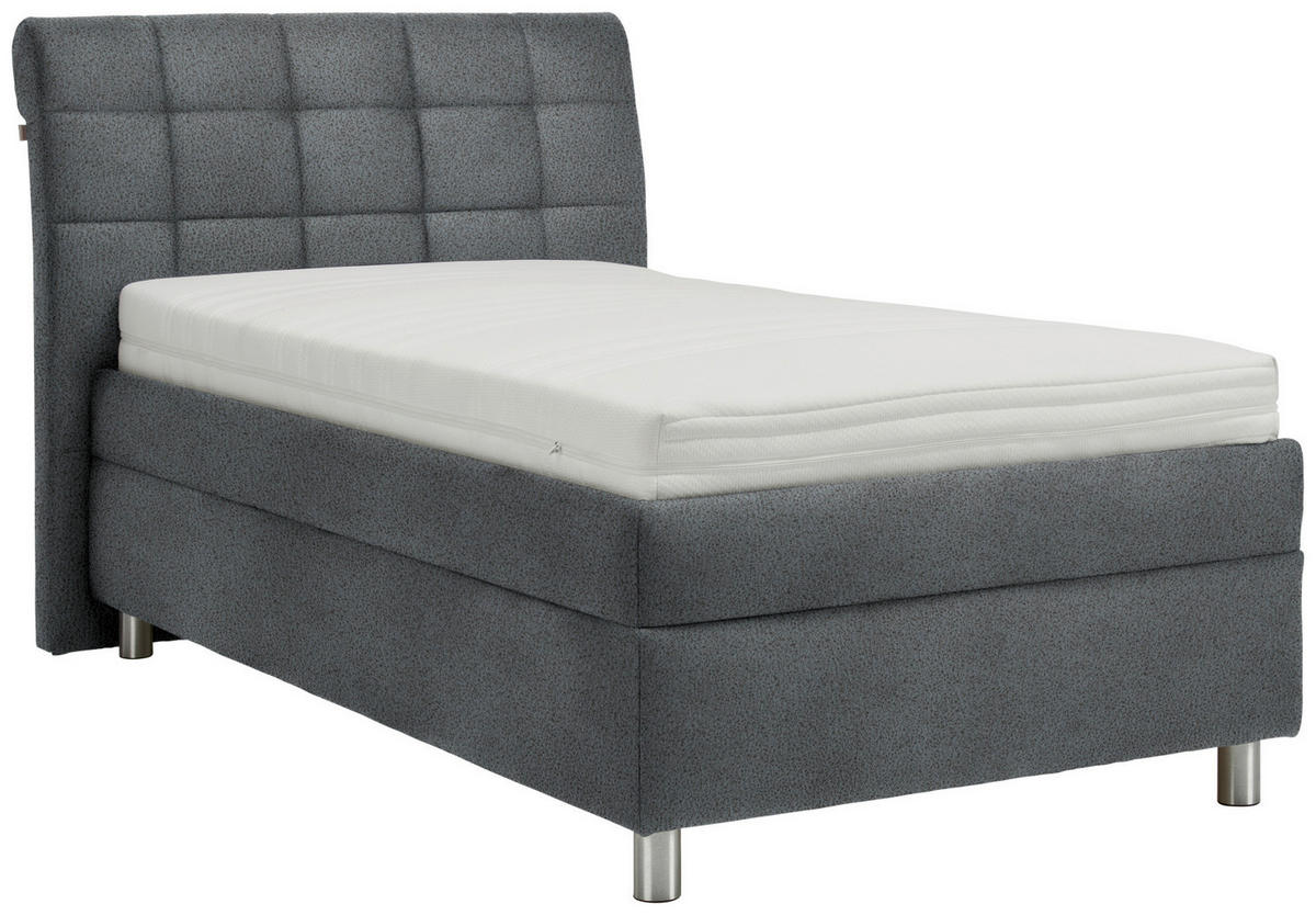 POLSTERBETT 100/200 cm  in Dunkelgrau  - Weiss/Dunkelgrau, Konventionell, Holz/Textil (100/200cm) - Esposa