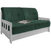 SCHLAFSOFA Cord Grün  - Weiß/Grün, MODERN, Holz/Textil (154/88/90cm) - Livetastic