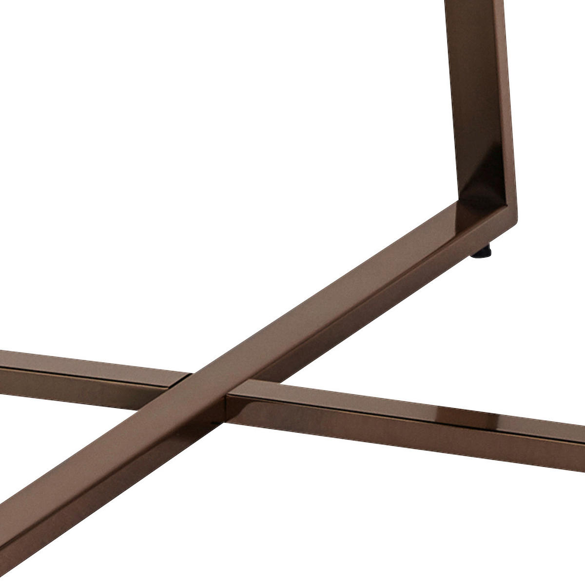 COUCHTISCH in Glas 78/78/42,5 cm  - Goldfarben/Schwarz, Design, Glas/Metall (78/78/42,5cm) - MID.YOU