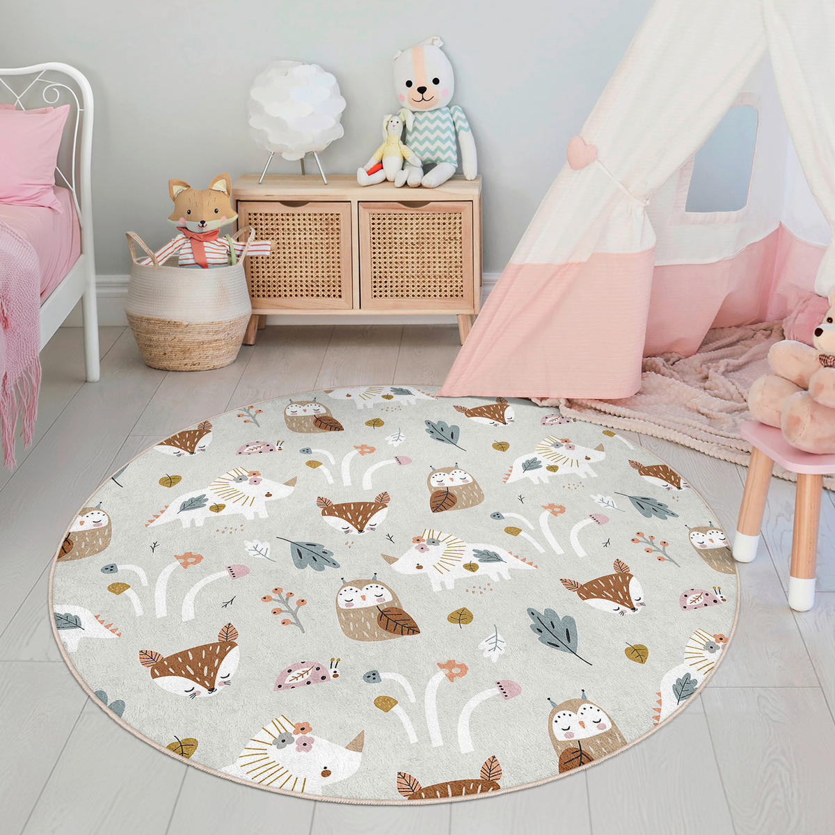 KINDERTEPPICH 120 cm Tier  - Multicolor, Basics, Textil (120cm)